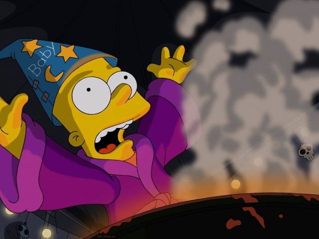 Барт Симпсон занимается колдовством