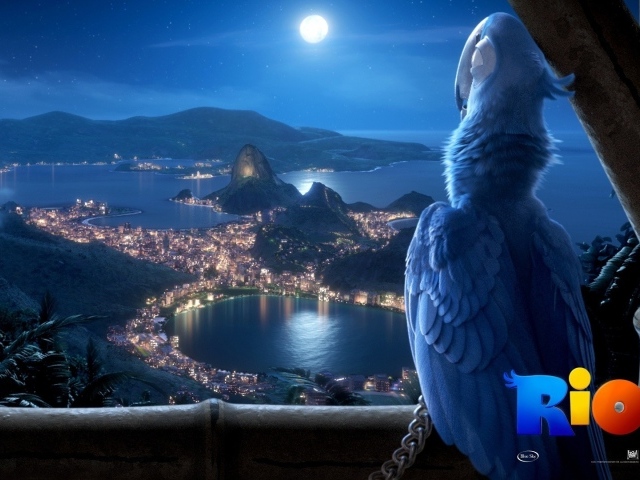 Попугай из мультфильма Рио