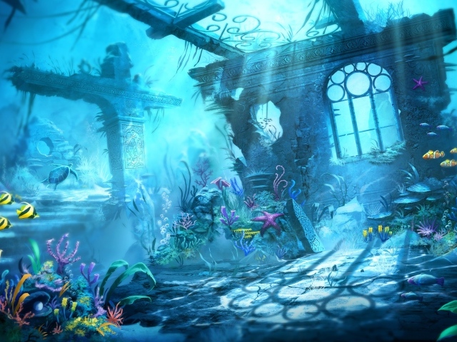 Подводный мир в мультфильме