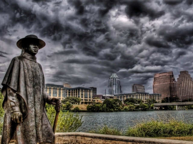 Памятник в городе Остин, Техас