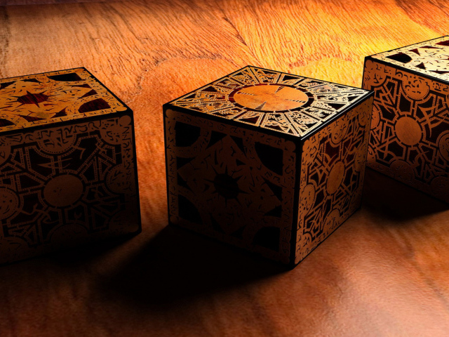 Резные кубы из дерева