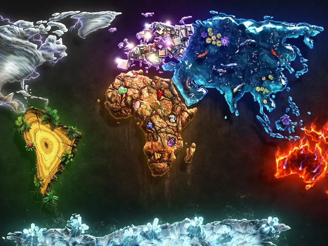 Карта стихий планеты Земля