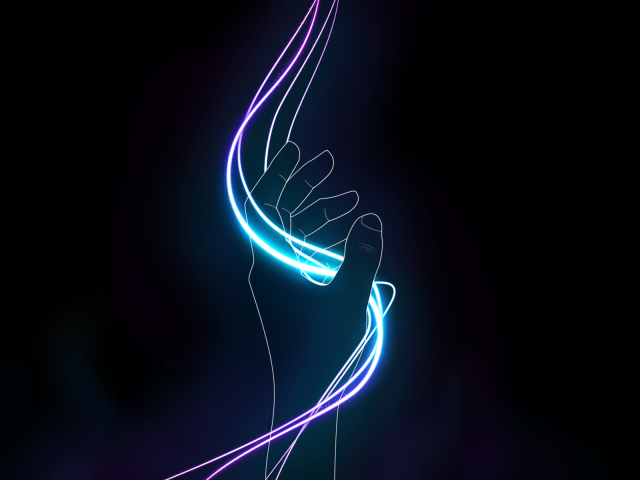 Линия света в руке