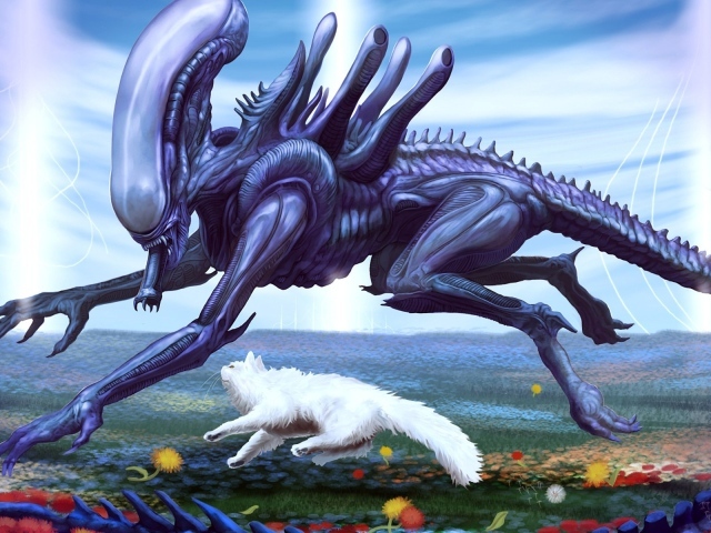 Кот и пришелец