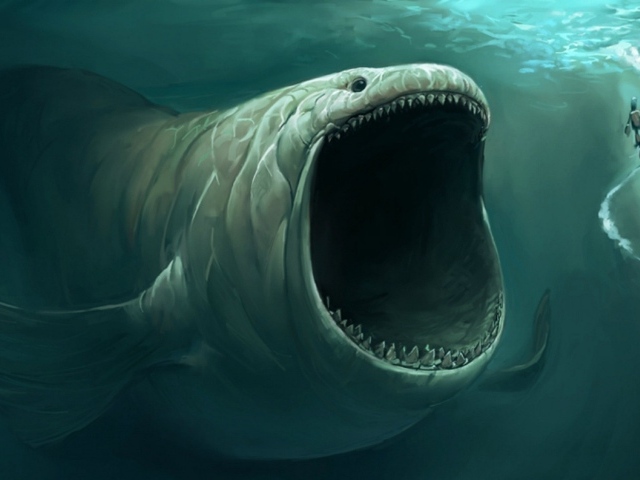 Фантастический подводный монстр