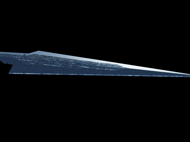 Корабль Super Star Destroyer в Звездных войнах