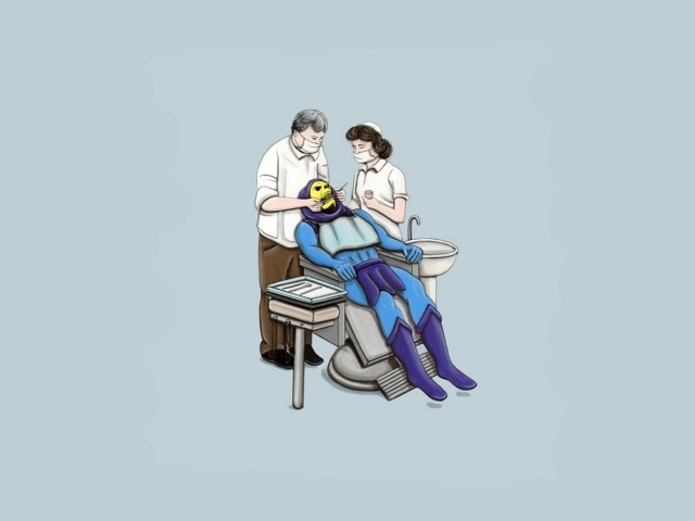 Скелетор у стоматолога