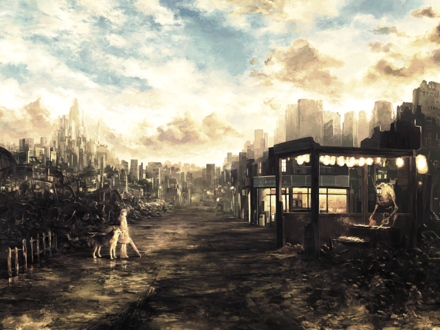 Мрачный мир города роботов