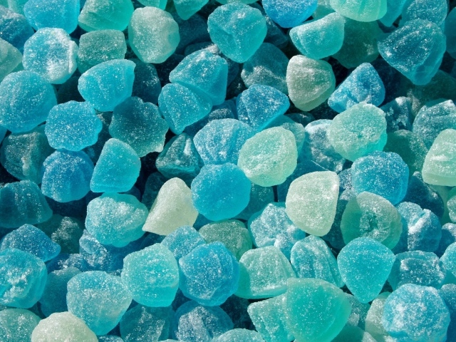 Мармеладные конфеты голубого цвета