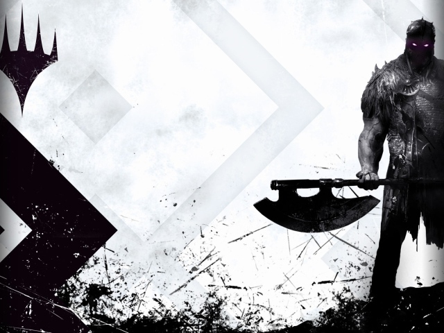 Воин с топором из игры Magic The Gathering