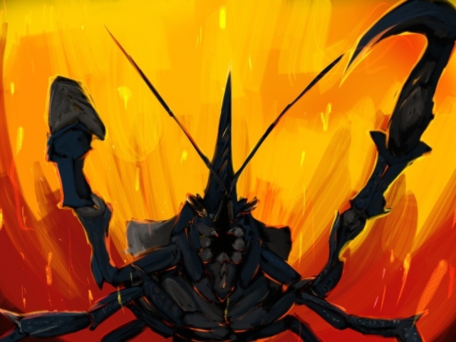 Черный скорпион в игре Monster Hunter