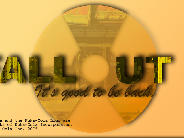 Креативный постер игры Fallout 4