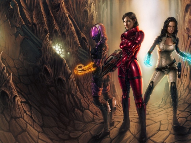 Цифровой арт к игре Mass Effect