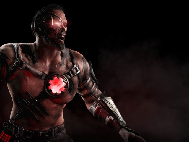 Огненный Кано из игры Mortal Kombat