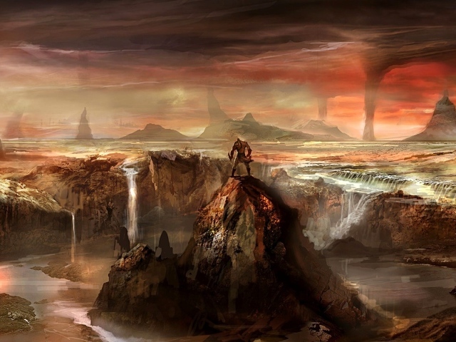 Огненный мир игры God of War