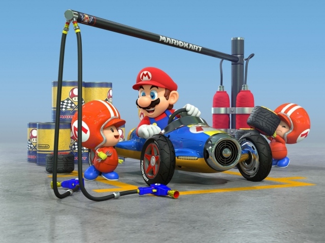 Марио в игре Mario Kart 8