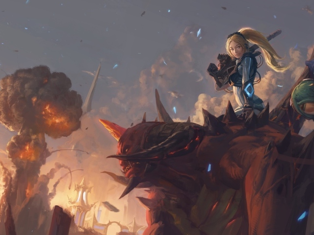 Нова верхом на демоне, игра Diablo