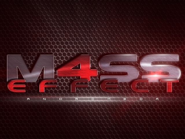Красный фон Mass Effect Andromeda
