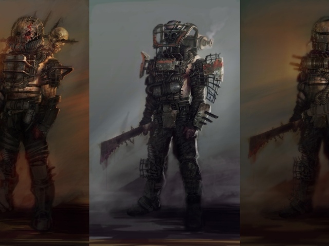 Роботы из игры Fallout 4, концепт арт