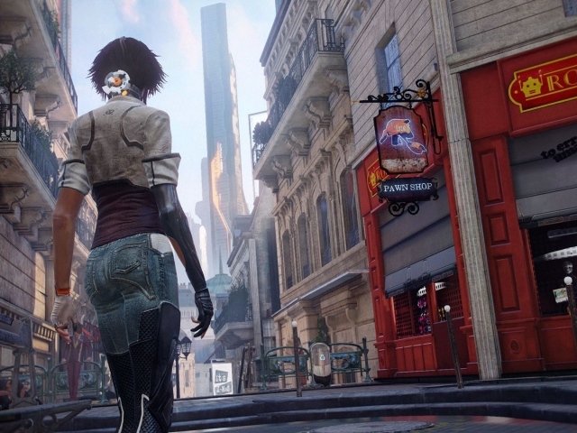 Девушка идет по Парижу, игра Remember Me