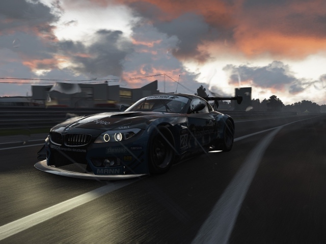 Спортивный BMW в компьютерной игре