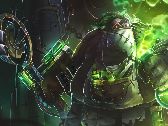Кислотный персонаж игры Dota 2