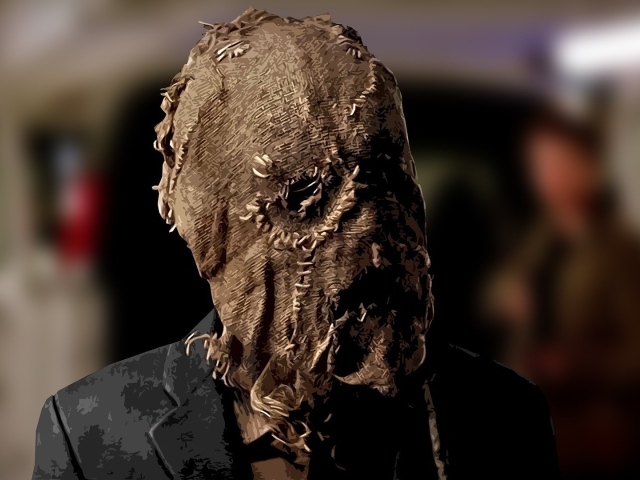 Маска на голове Scarecrow