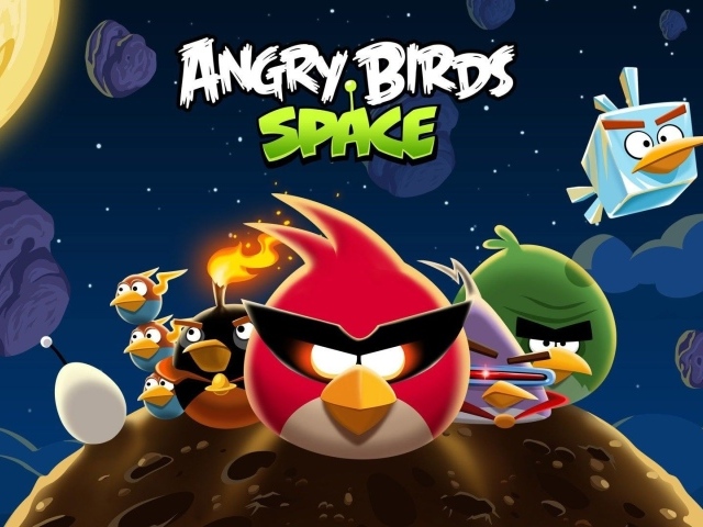Популярная игра Angry Birds Space