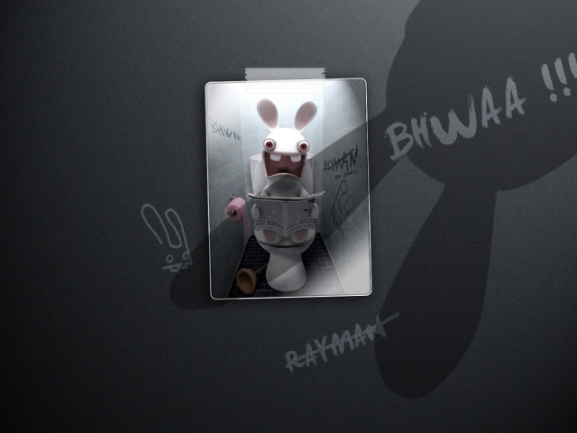 Постер игры Rayman Raving Rabbids