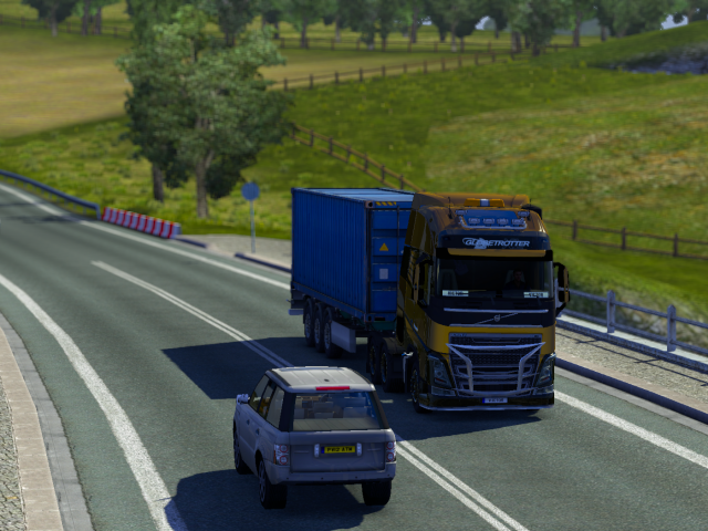 Тягач на шоссе, игра Euro Truck Simulator 2
