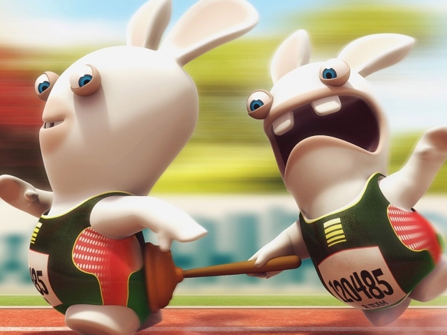 Беговая дорожка, игра Rayman Raving Rabbids