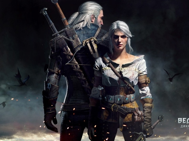 Два персонажа игры The Witcher 3 Wild Hunt