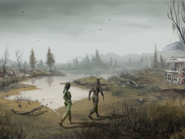 Прогулка по заброшенной местности, игра S.T.A.L.K.E.R