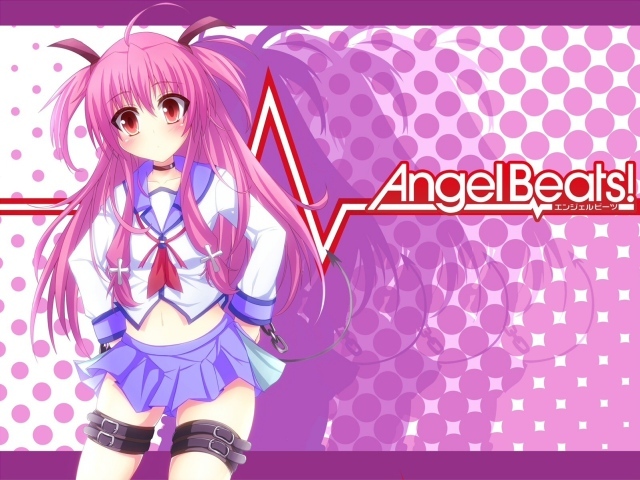 Девушка аниме с розовыми волосами, Ангельские ритмы