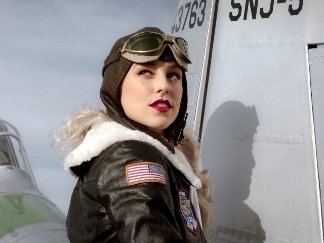 Девушка пилот ВВС США