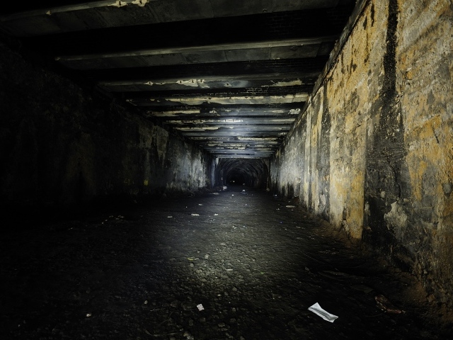 Угольная выработка в шахте