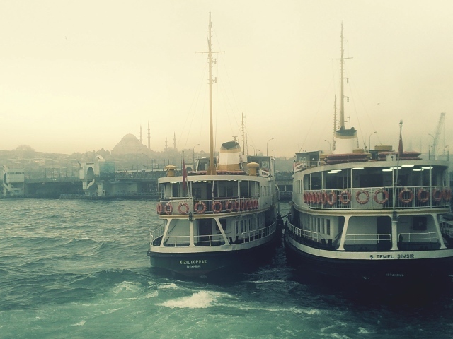 Два прогулочных корабля пришвартованы друг к другу