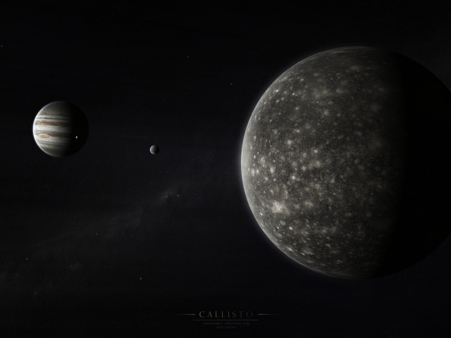 Спутник Юпитера Каллисто