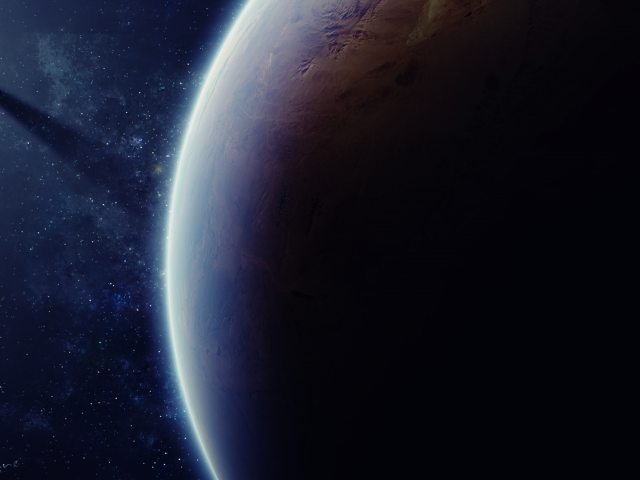 Тень от спутника большой планеты