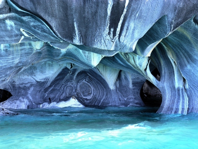 Голубая пещера в Чили