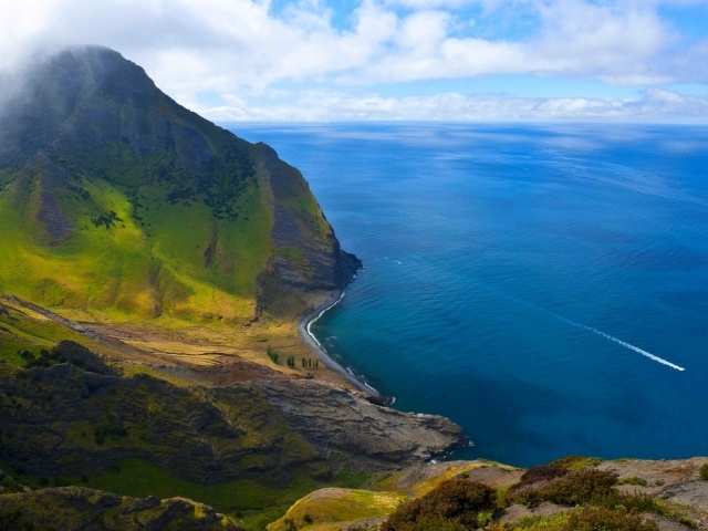 Океанское побережье в Чили