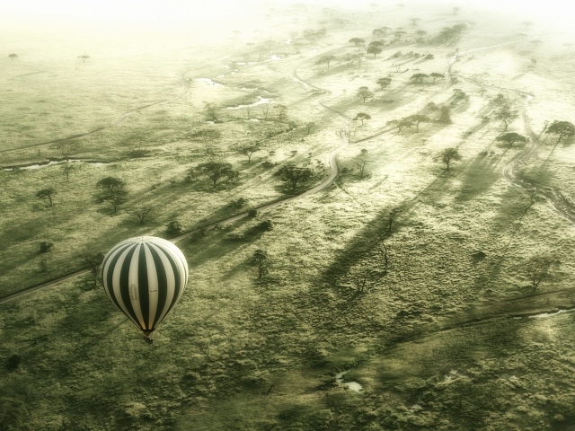Полет на воздушном шаре, Серенгети Африка