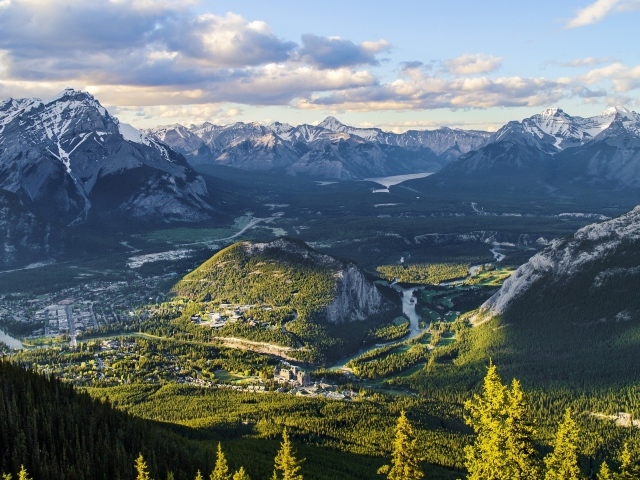 Панорама парка Банф, Канада