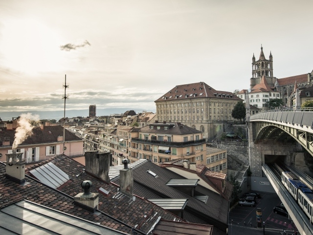 Уютный город в Швейцарии