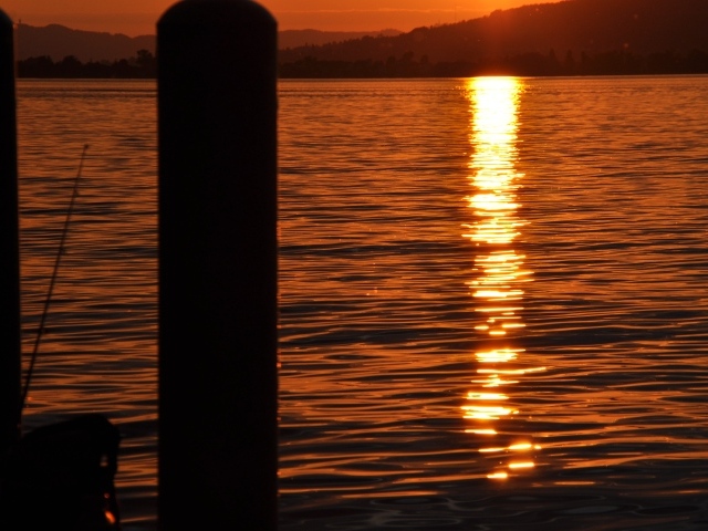 Закат солнца в Швейцарии