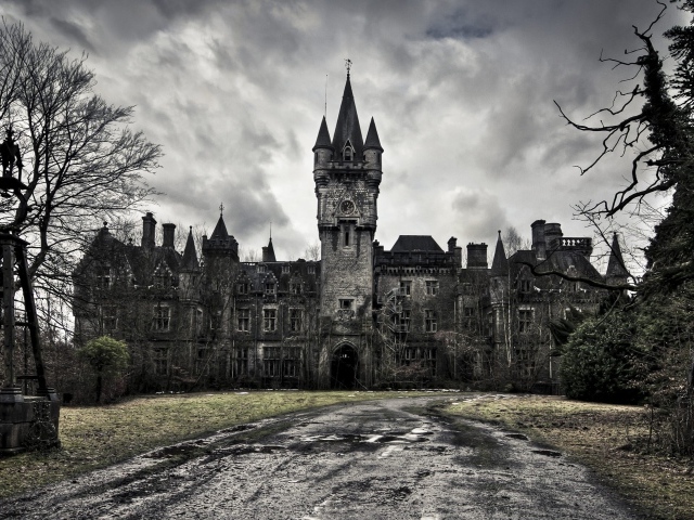 Заросший старый замок