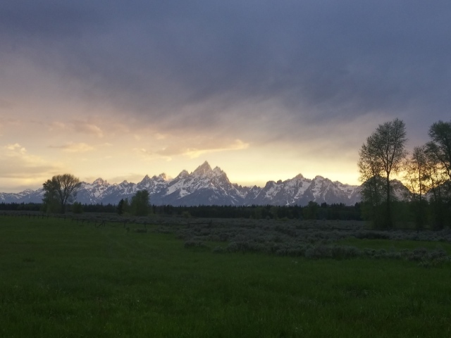 Горы в национальном парке Гранд Титон