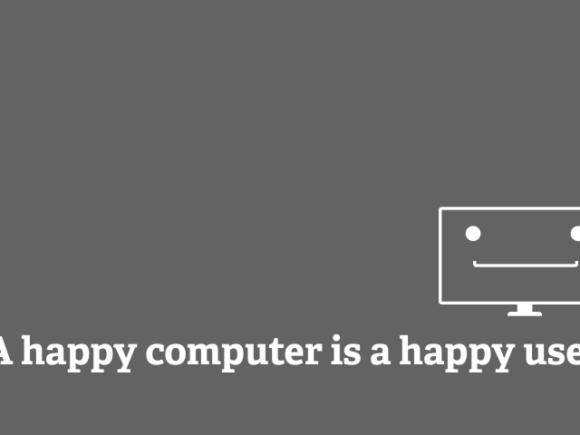 Счастливый компьютер это счастливый пользователь