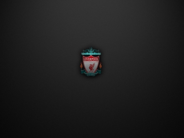 Логотип клуба Ливерпуль, черный фон