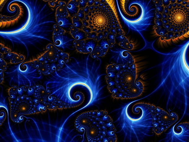 Разноцветные фантастические узоры 